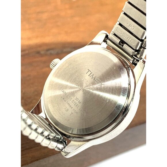 Timex Women's Watch T2M826 Indiglo Quartz Mother of Pearl White Dial Expansion - Picture 6 of 14